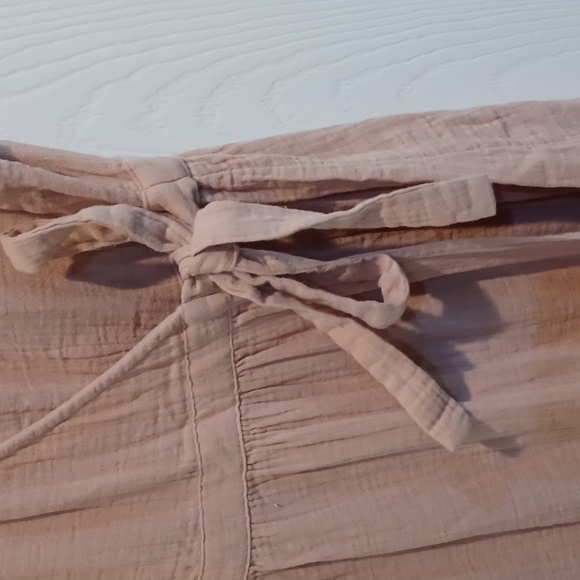 NWT Universal Thread Med "pink" cotton wrap midi dress - Picture 5 of 10